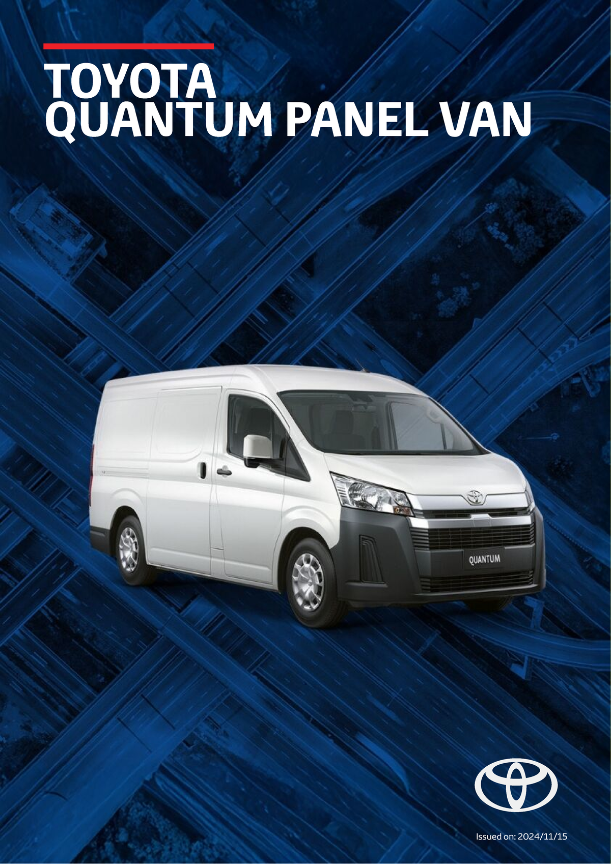 2024 TOYOTA QUANTUM PANEL VAN Spec Sheet Overview - Studocu