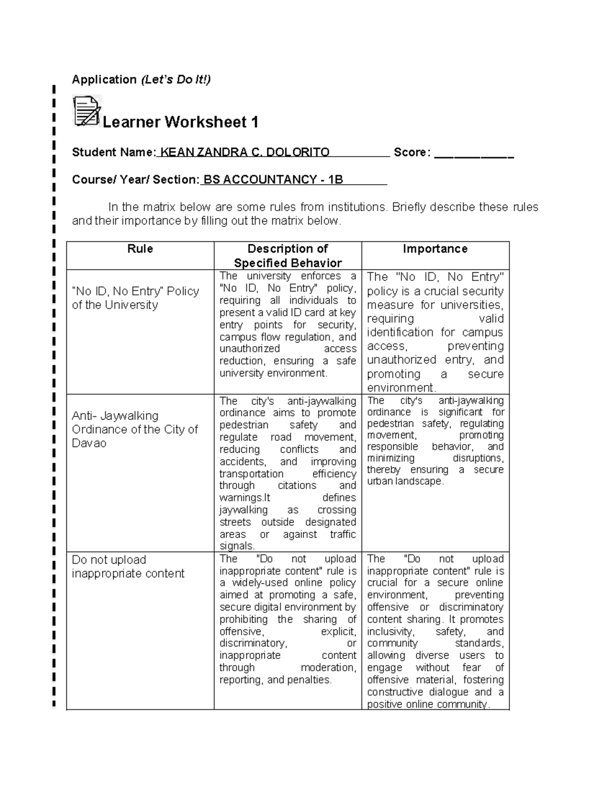 Learner-Worksheet-1 - Application (Let’s Do It!) Learner Worksheet 1 ...