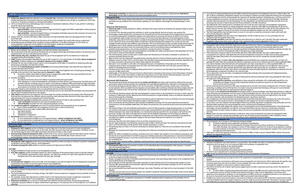 Prostopadłościany I Sześciany Test Klasa 4 C5- The Antiglobulin Test - CHAPTER 5: The Antiglobulin Test