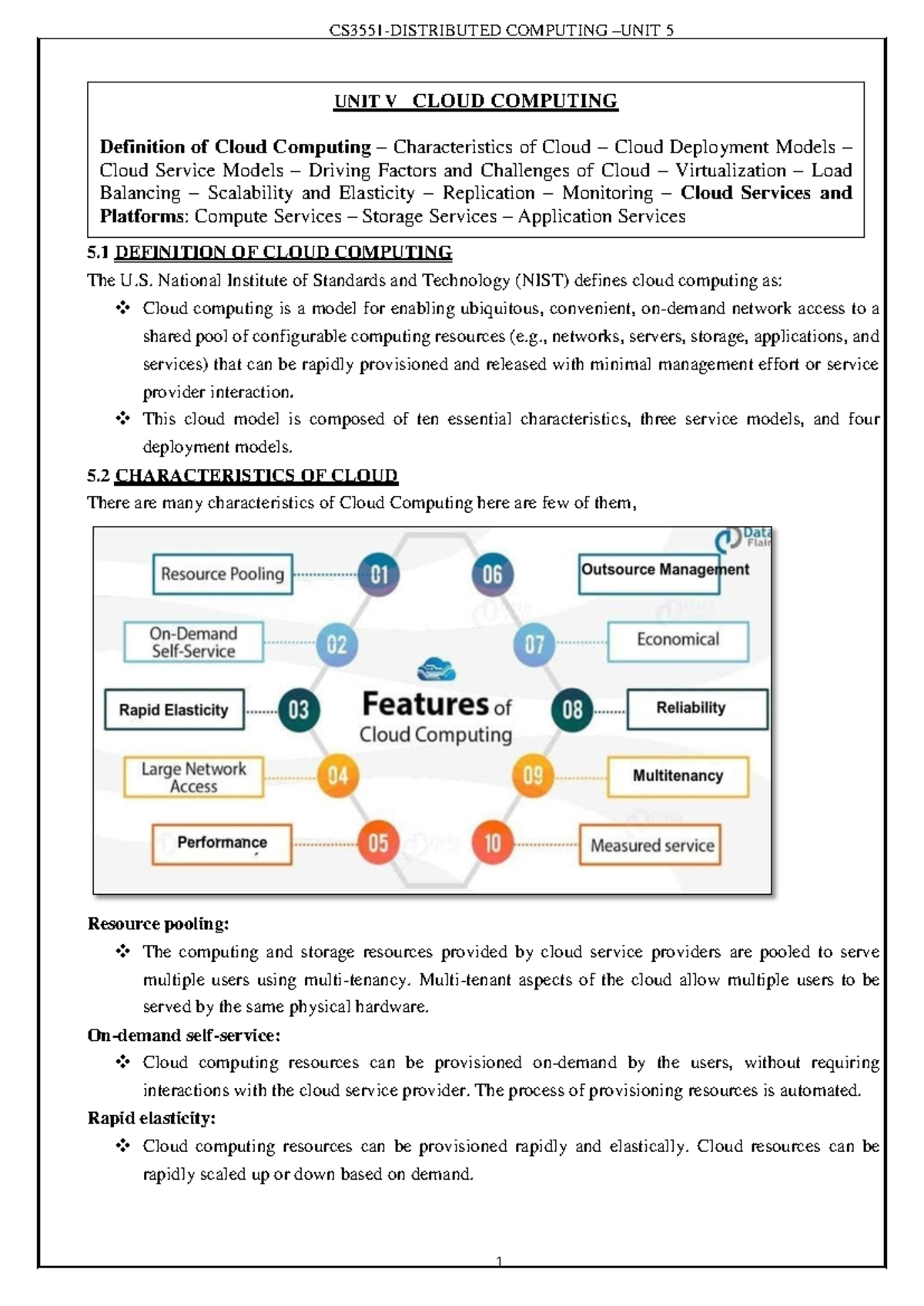 Unit 5 - DISTRIBUTED COMPUTING NOTES 2021 REGULATION - 5 DEFINITION OF ...