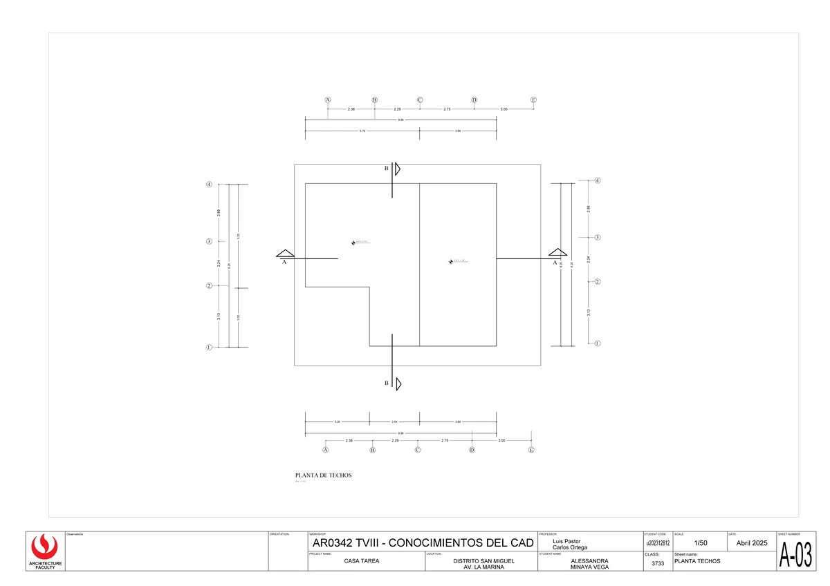 AR342 Trabajo Final Revit: Entrega y Criterios 2025-1 - Studocu