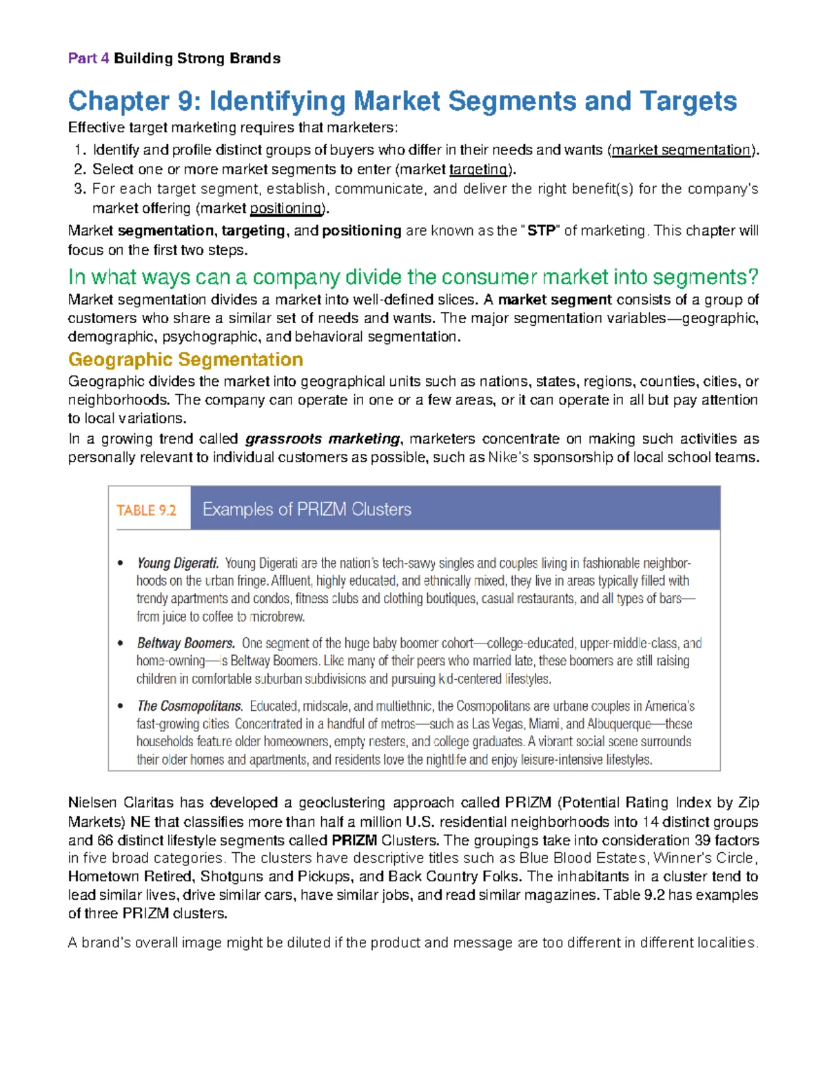 Chapter 3 - summary of CH3 - Marketing Management - Chapter 3 ...
