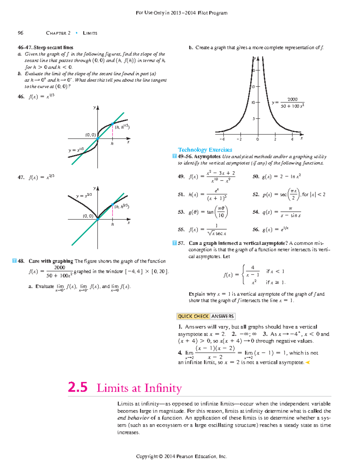 SE C02 S5-7 - Calculus 1: Chapter 2 - Limits at Infinity Analysis - Studocu