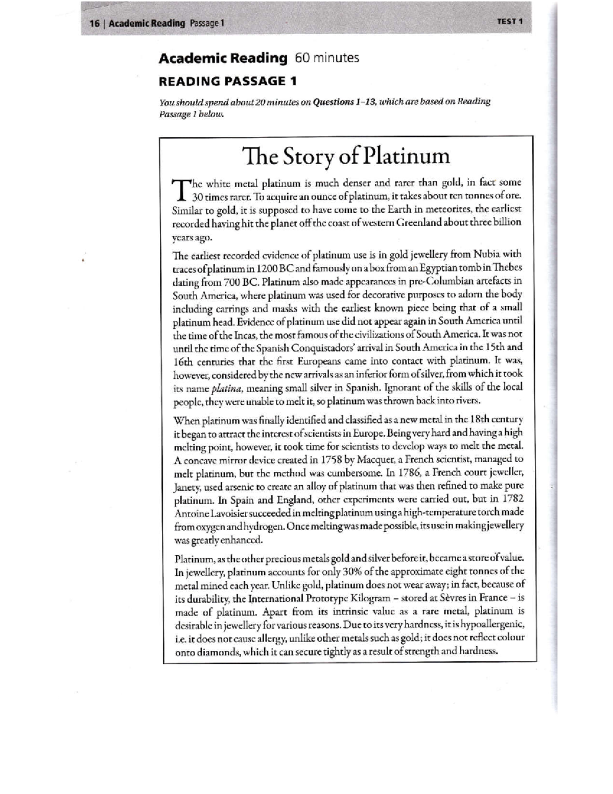 Test 1 Reading Material for Course Review - Studocu