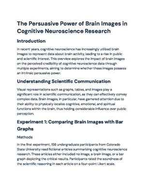 Neural Basis of Cognition - Comprehensive Outline (SP2024) - Studocu
