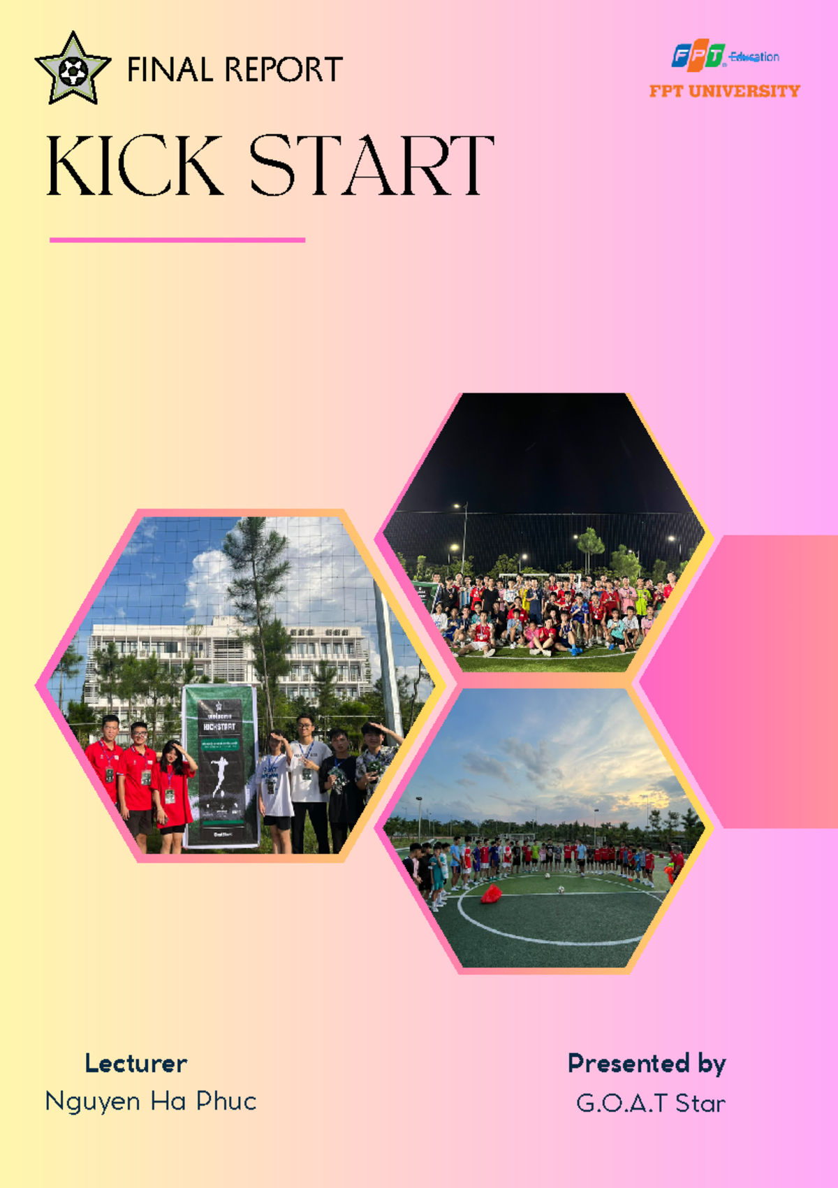 SSG104 Final Report on KICK START Project for Children's Health - Studocu