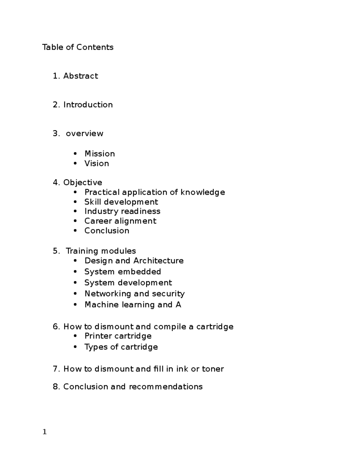 Computer Engineering Report: Training Modules & Practical Applications ...