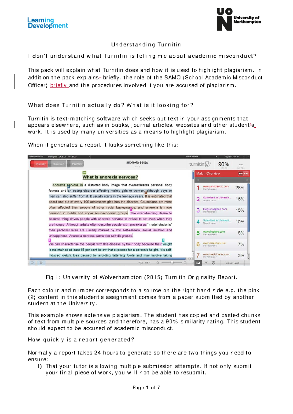 Understanding Turnitin July 2018 2fw0knf - Understanding Turnitin I don ...