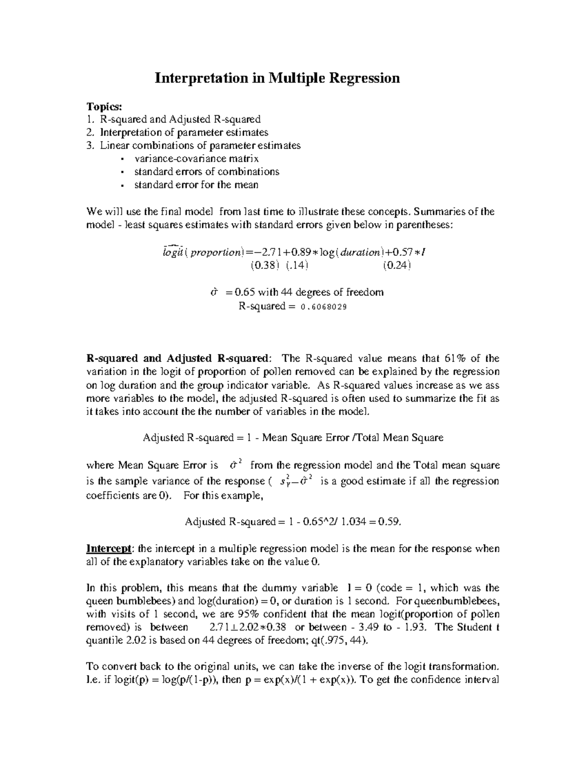 Sample/practice exam 2019, questions and answers - Interpretation in ...