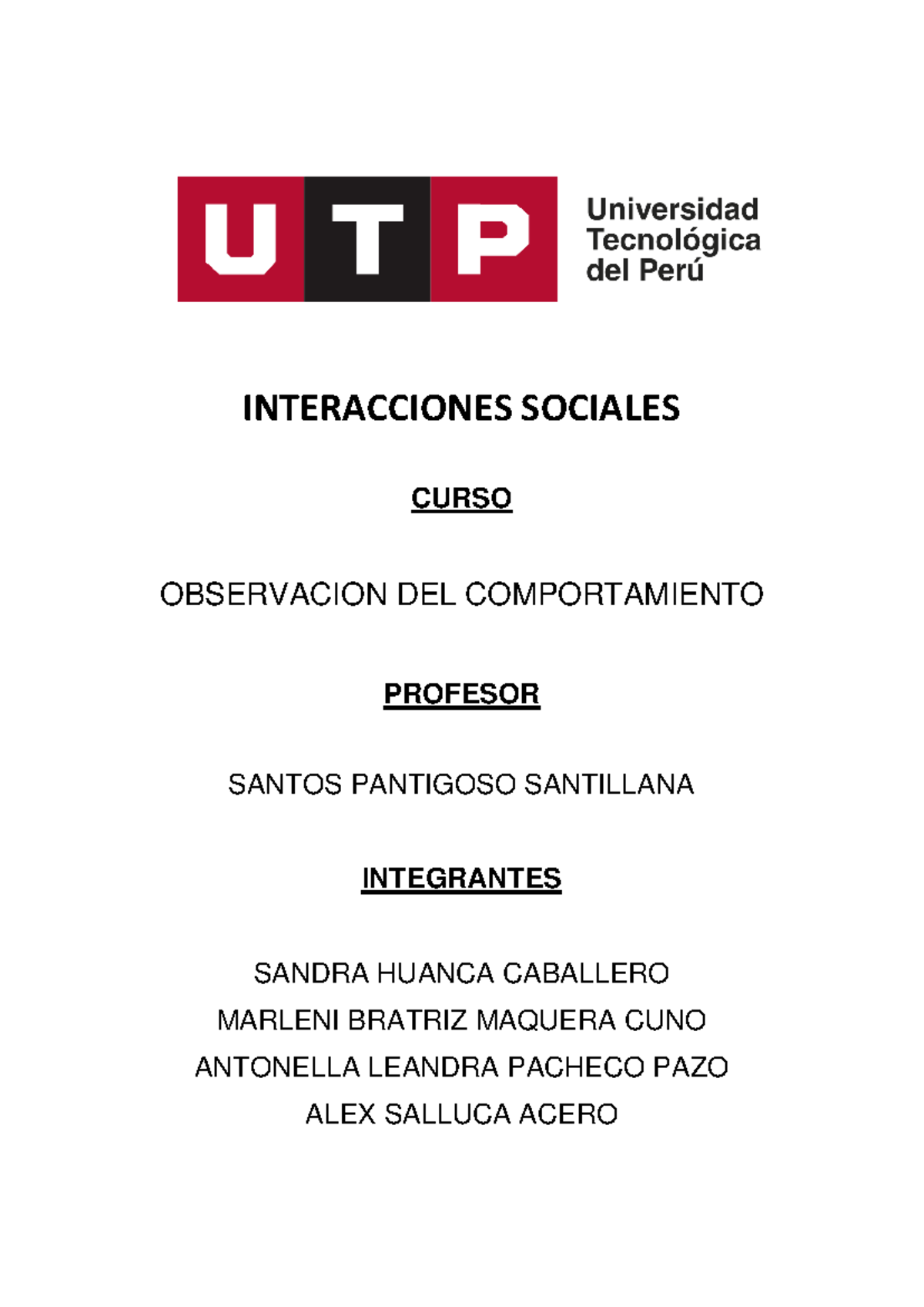 (AC-S18-IF) Informe Final / OBSERVACION DEL COMPORTAMIENTO SEMANA 18 - Document Preview