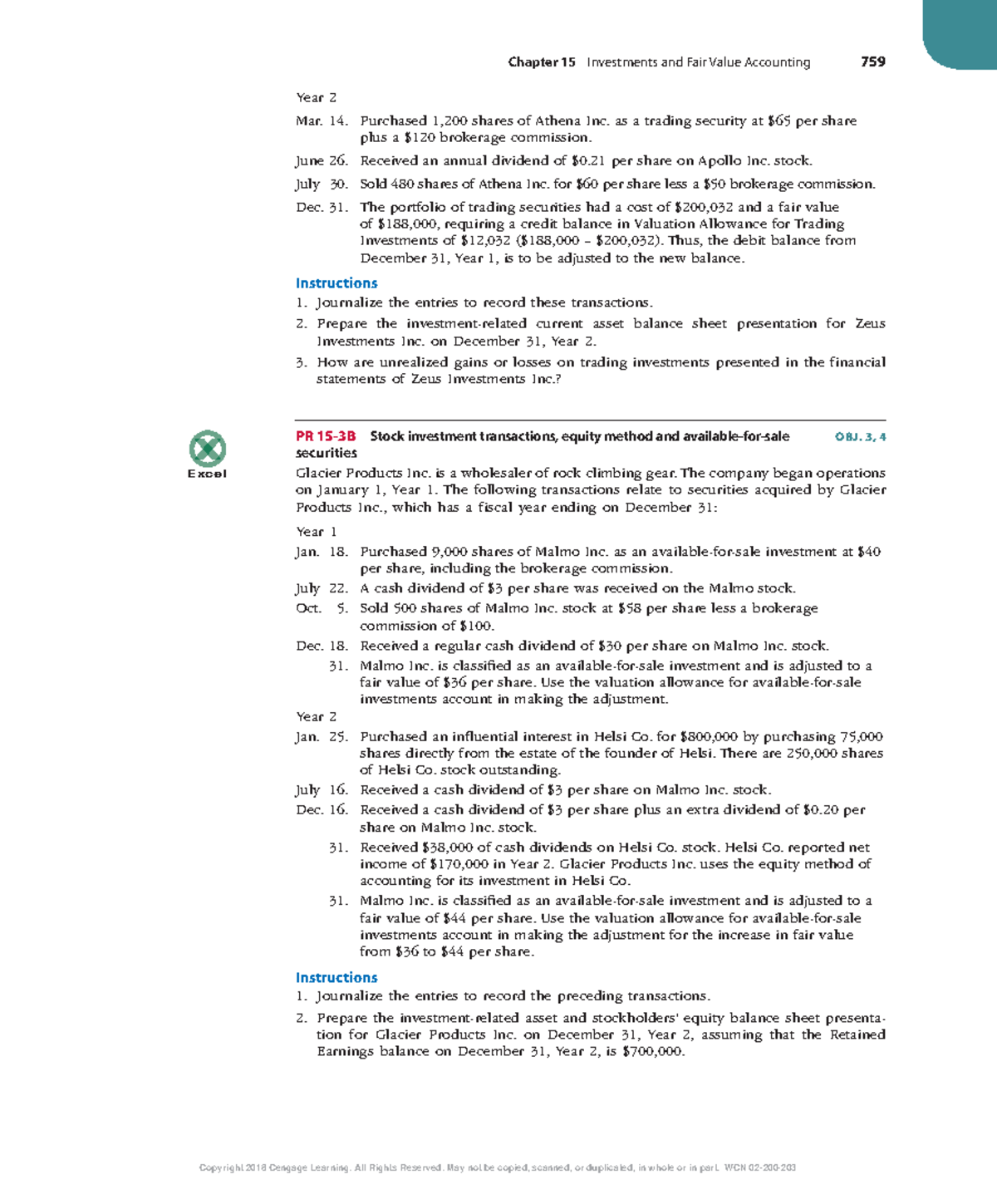 Investments and Fair Value Accounting - ACCT 759 Chapter 15 Notes - Studocu