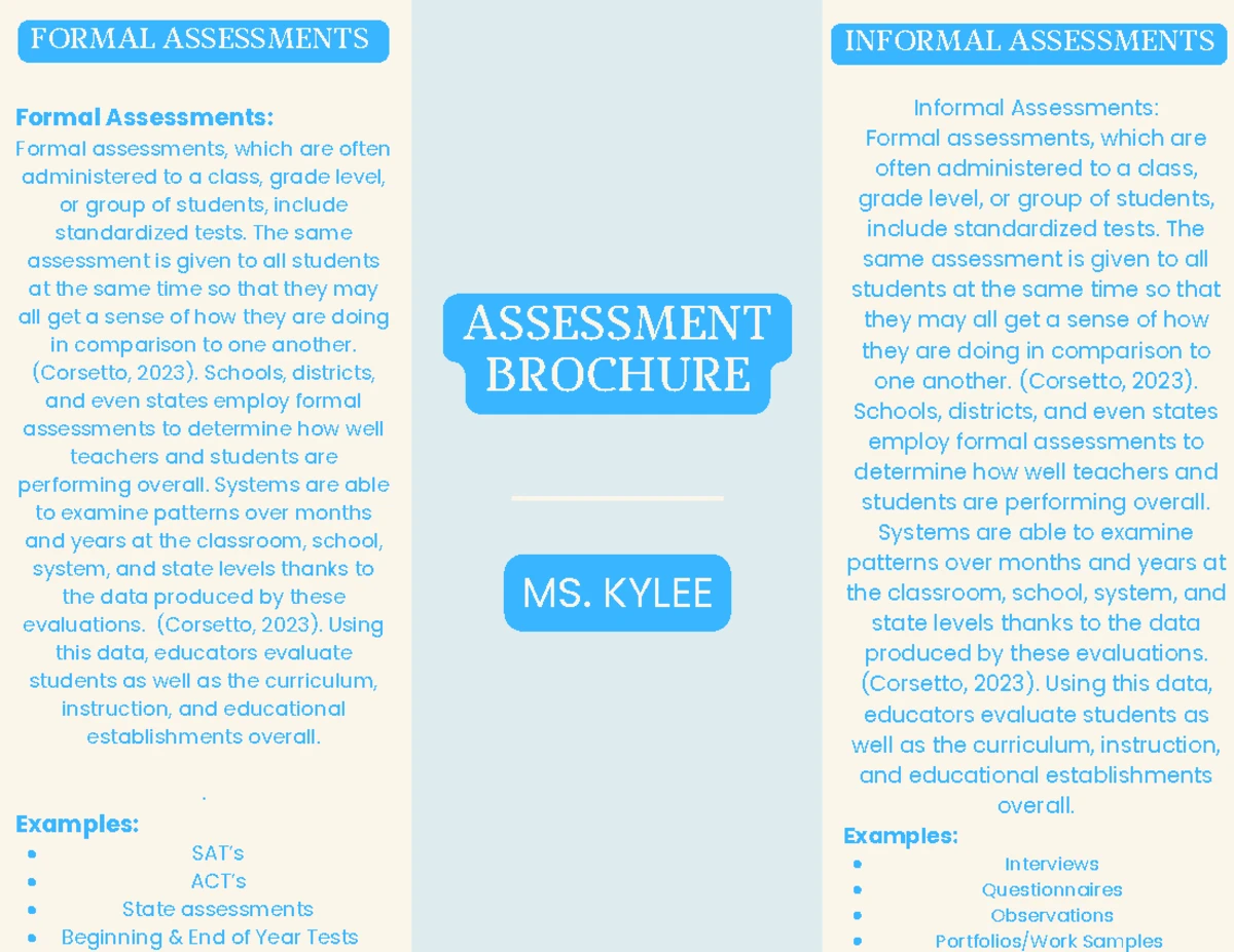 ECE465 Topic 6: Two-Week Unit Plan with Assessments and Strategies ...