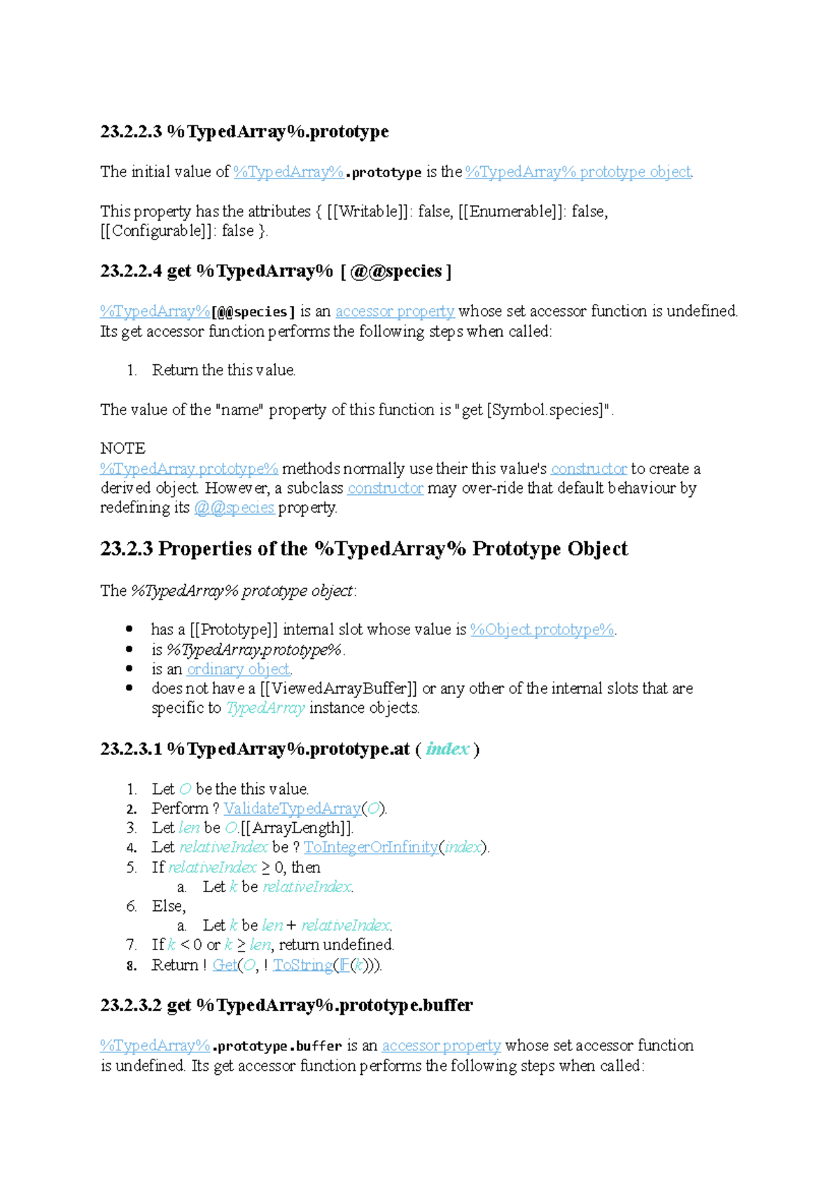 232 - TypedArray Prototype Overview and Method Details - Studocu