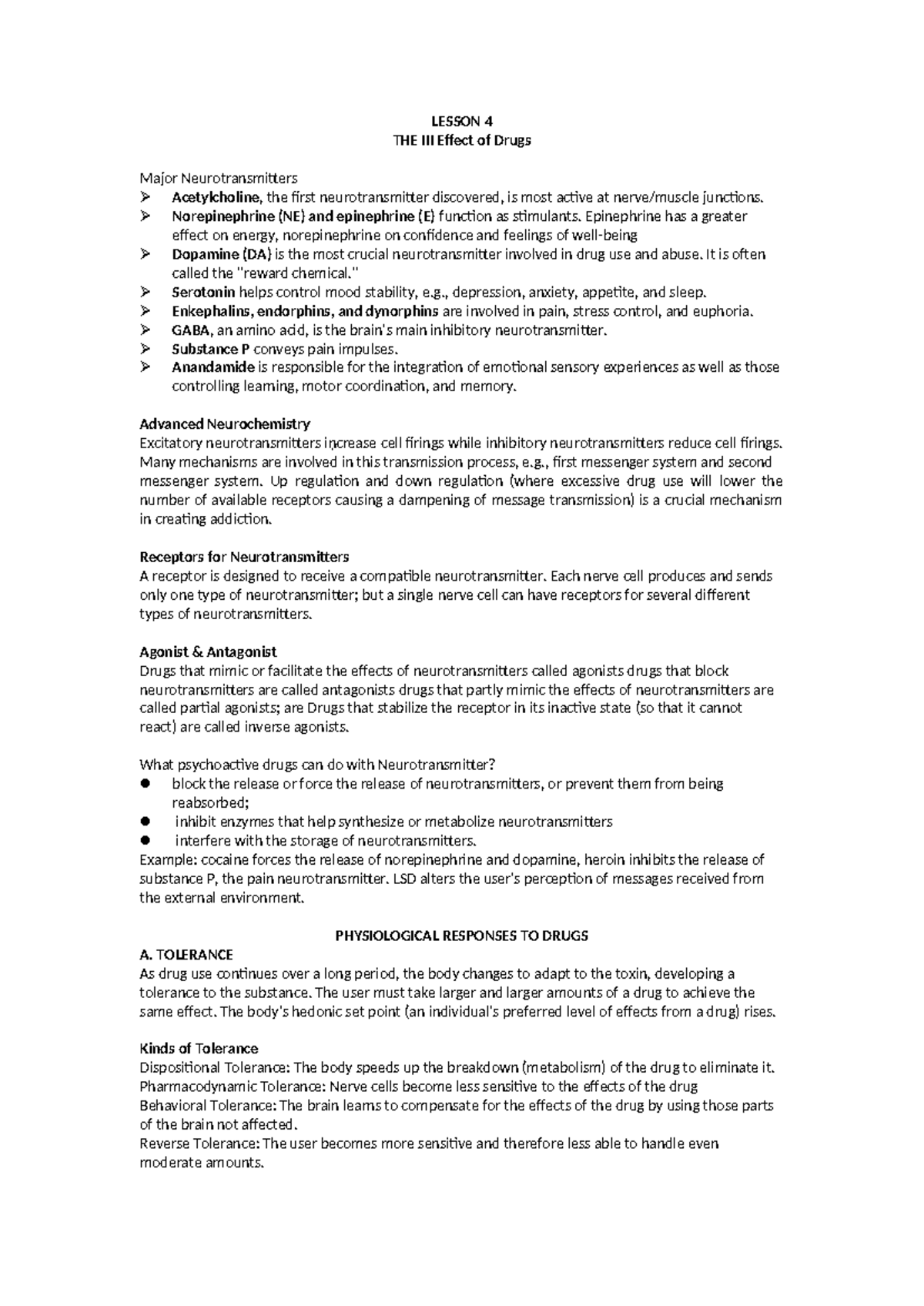 (CDI - 7) Lesson-4 - Study Notes for the Subject Vice And Drug ...