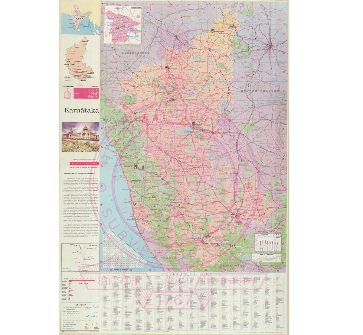 Karnataka State Map Overview and Key Locations - Studocu