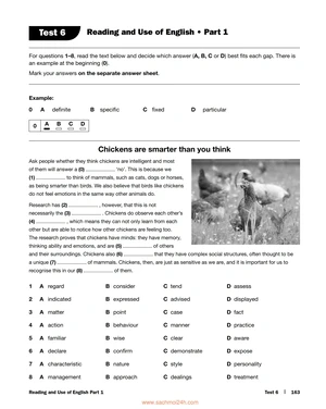 Final Exam Test 2: Reading and Use of English Practice for First for ...