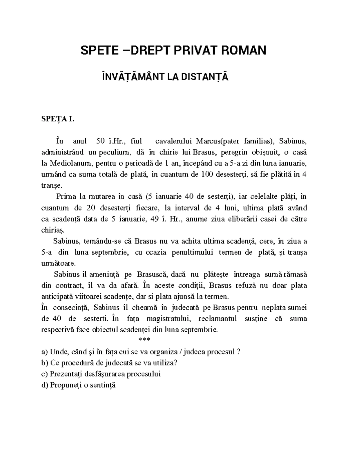 Drept Roman: Introducere în Normele Juridice și Instituțiile Statului ...