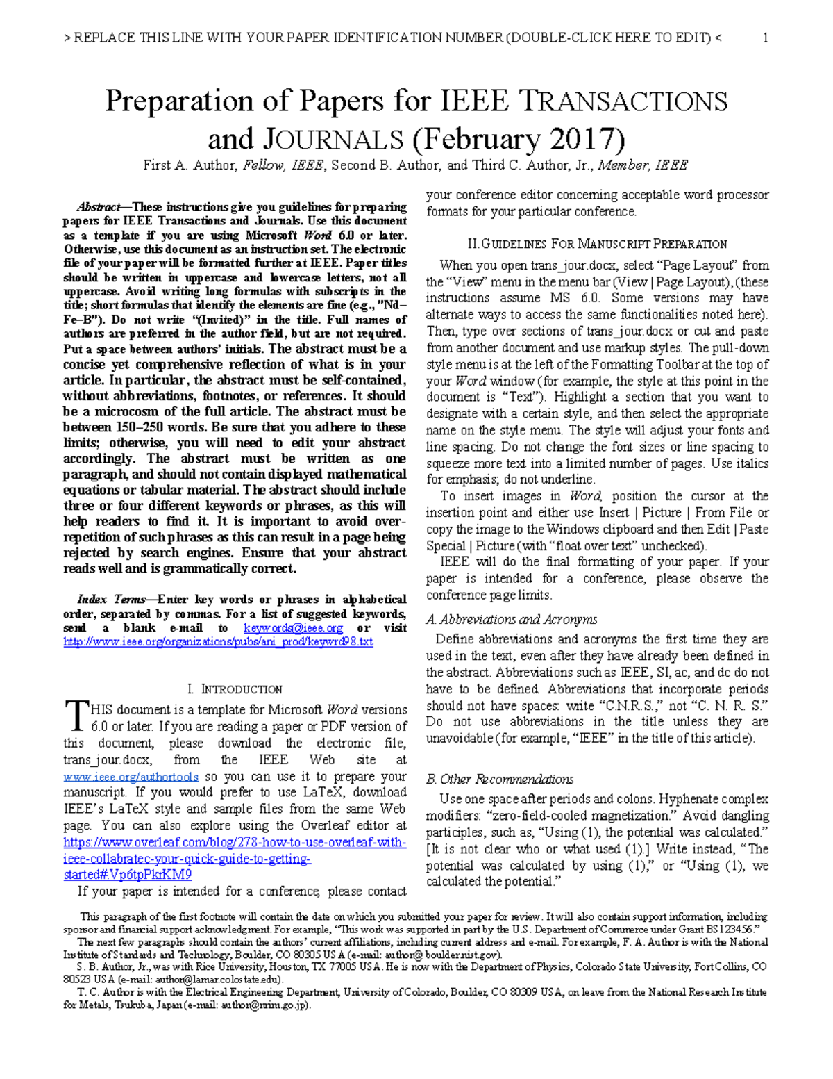 Plantilla IEEE - Abstract—These instructions give you guidelines for ...