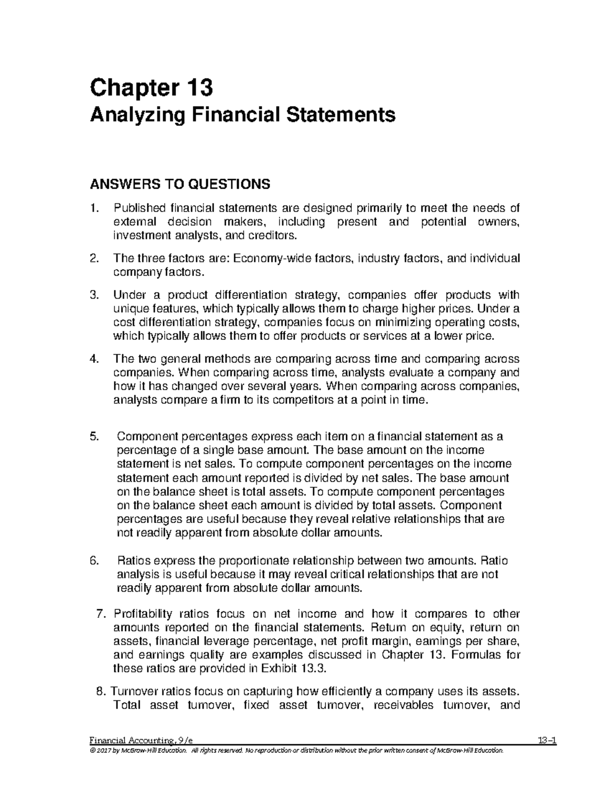 Financial Accounting 438771882 Chapter 13 Solutions Manual Final Exam ...