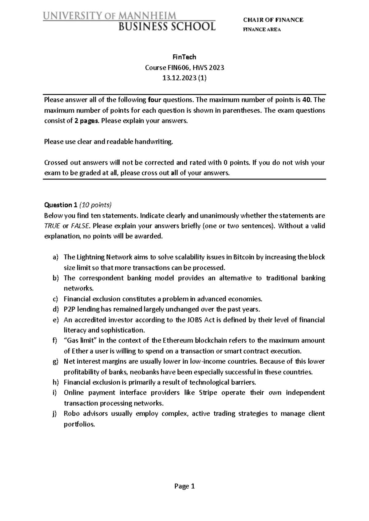 Chapter 1: Understanding FinTech Eras and Innovations - FIN 606 Summary ...