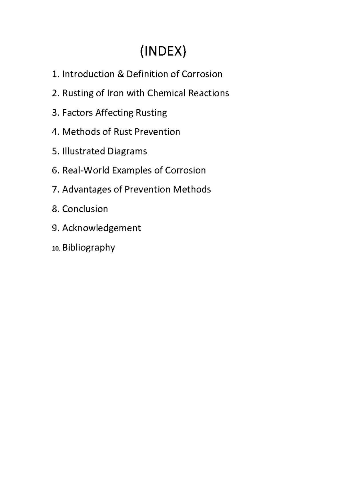 Corrosion and Rust Prevention Methods: A Comprehensive Study (CHEM 101 ...