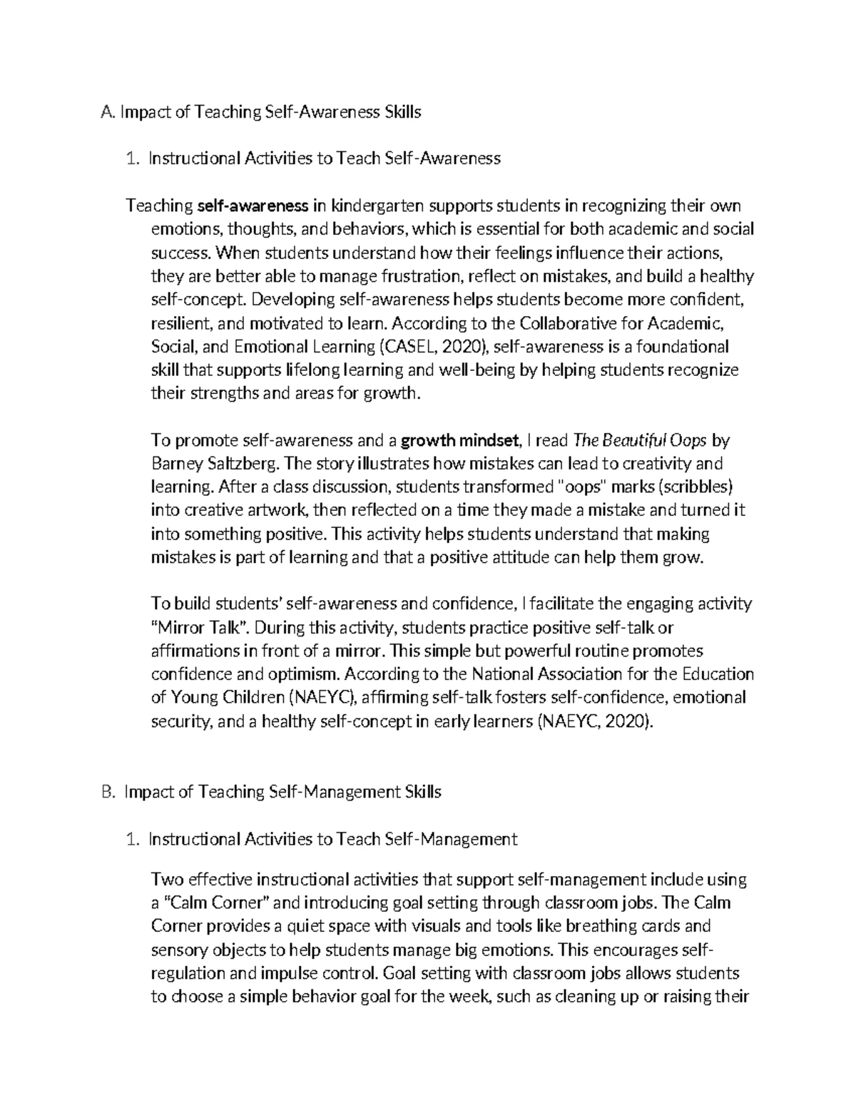 D629 Task 2: Professional Growth Plan for Enhancing Instructional ...