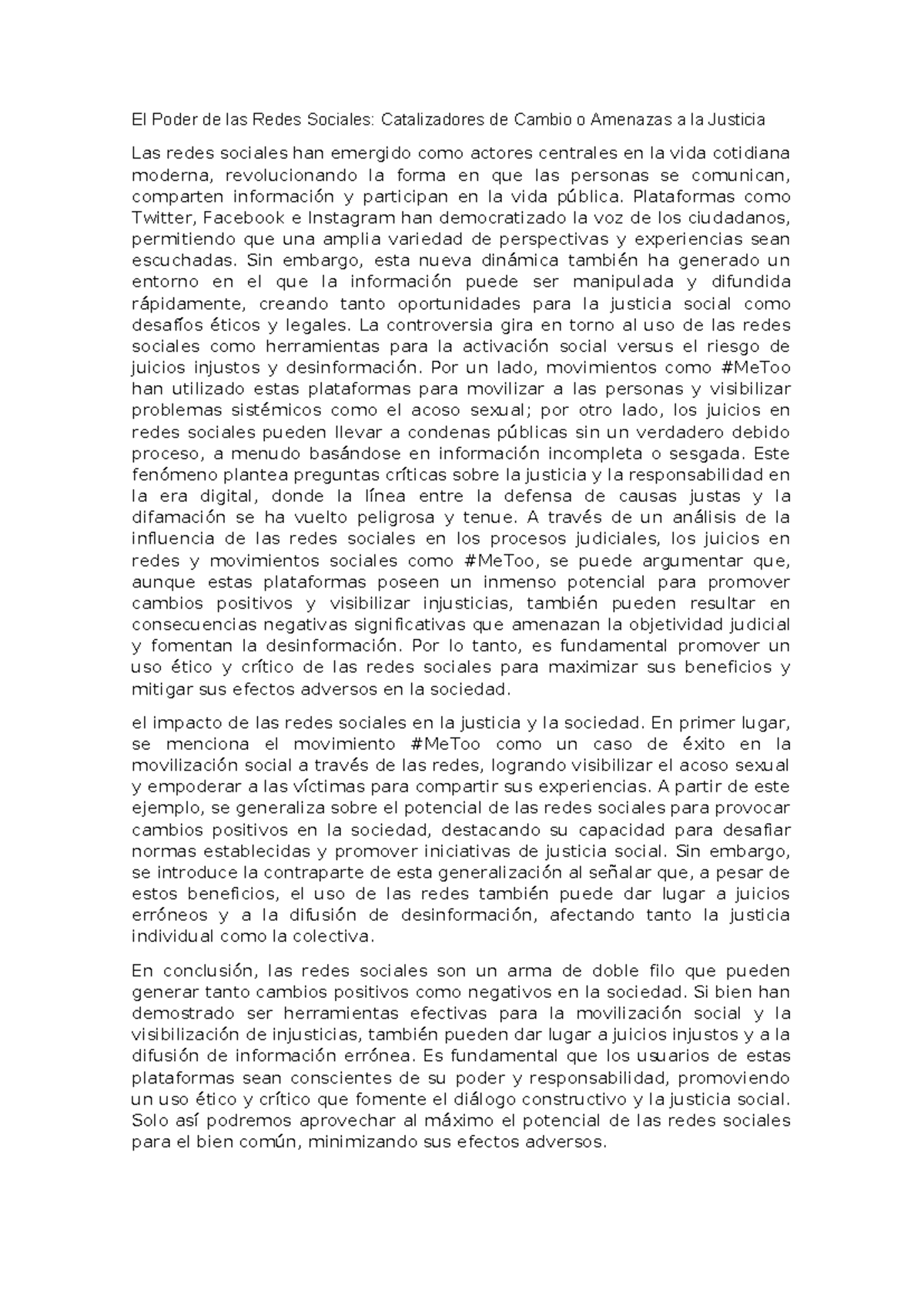 El Poder de las Redes Sociales en la Justicia: Oportunidades y Riesgos ...