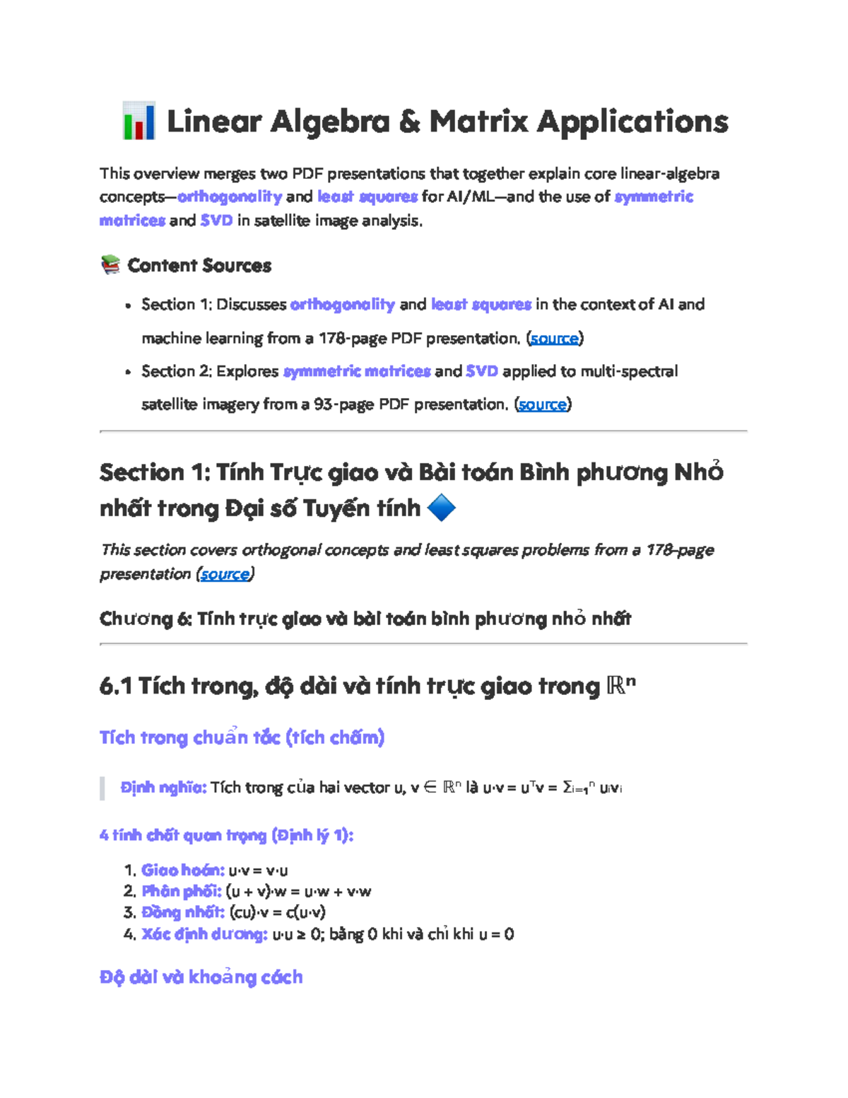 Orthogonality, Least Squares, and SVD Applications in Linear Algebra ...
