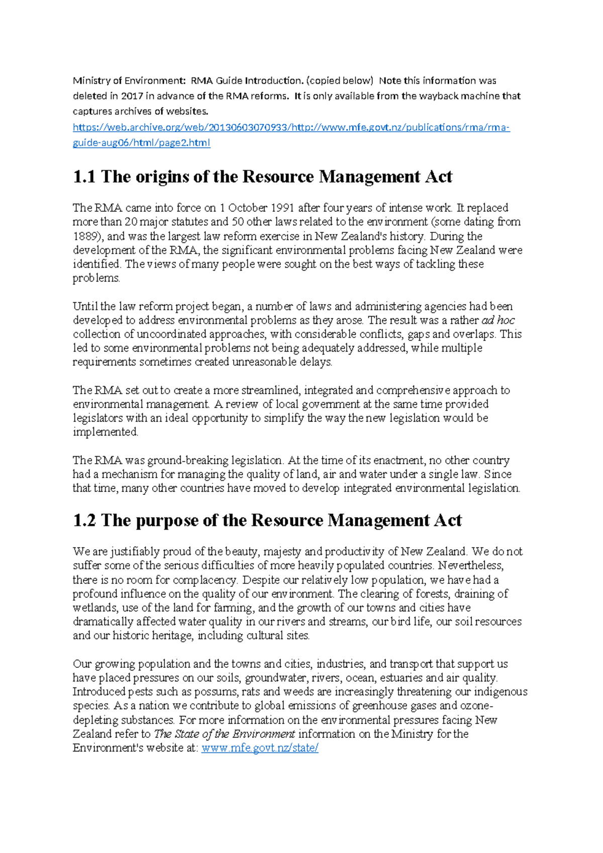 RMA Guide: Understanding the Purpose and Management Framework - Studocu