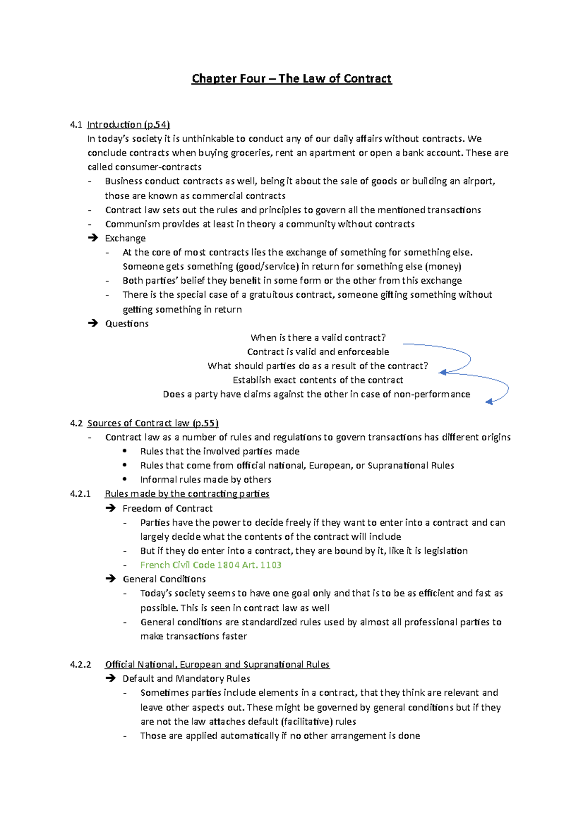 Chapter 4 - Understanding the Law of Contract Principles and Sources ...
