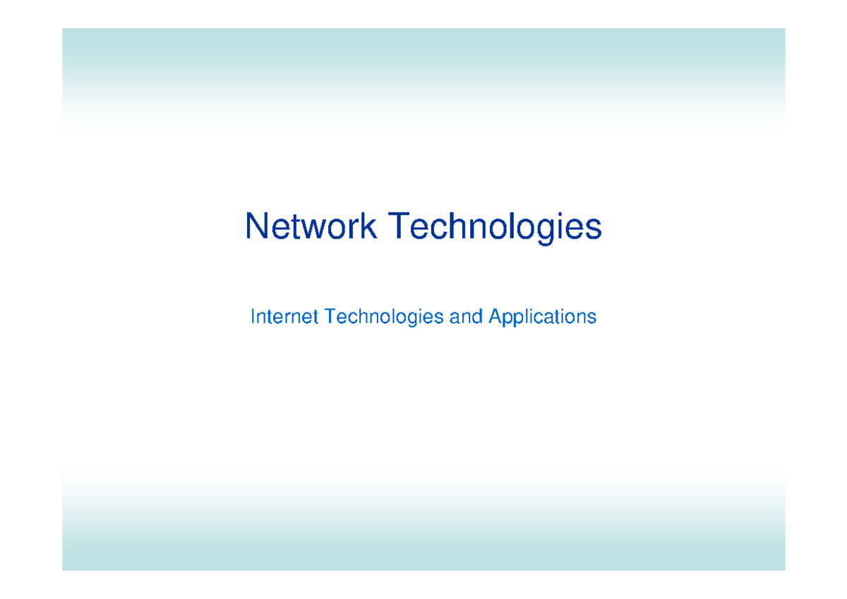 ITS413Y10S2L02-Network-Technologies - Network Technologies Internet ...