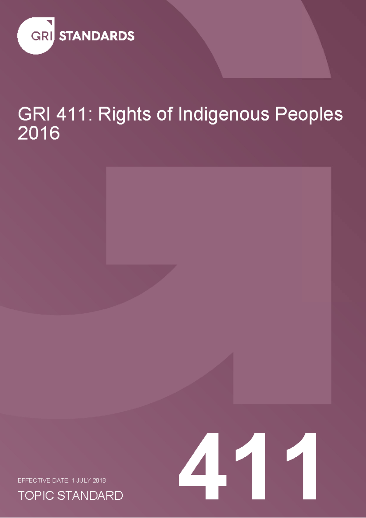GRI 411: Rights of Indigenous Peoples 2016 - Standard Overview and ...