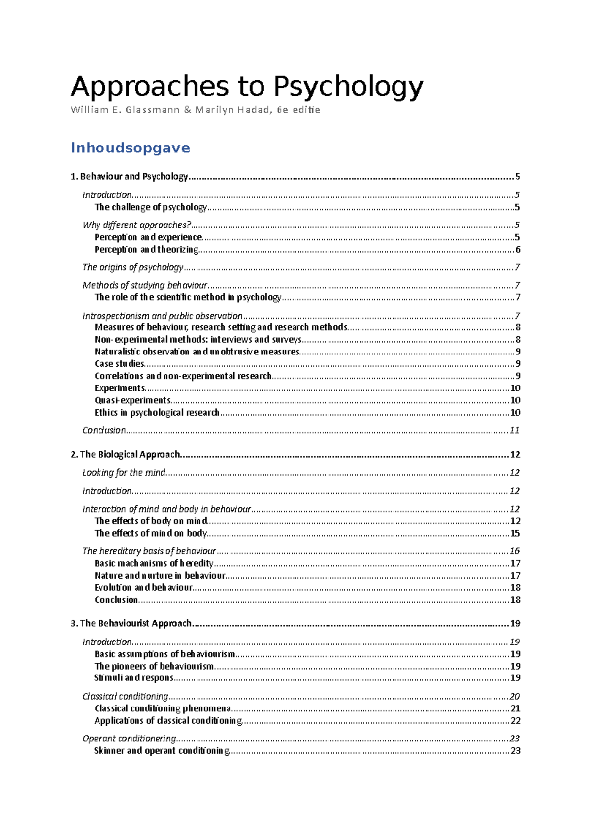 Psychology Approaches: An Overview of Key Theories and Methods ...