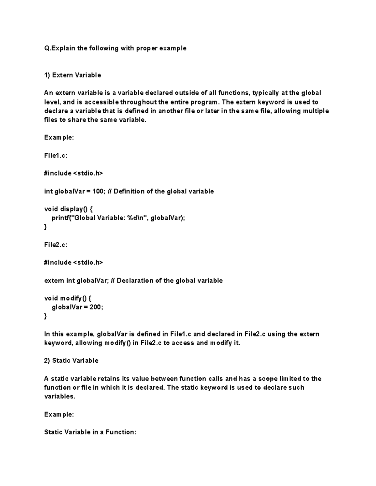 Untitled document-17 - Chjg - Q the following with proper example ...