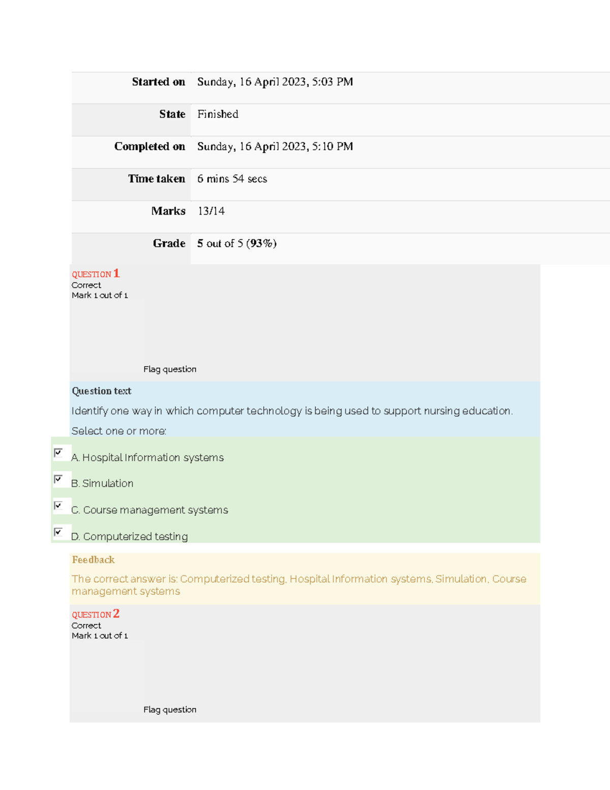 Health Informatics Pop Quiz - Final Exam (Course Code: HINF 101) - Studocu