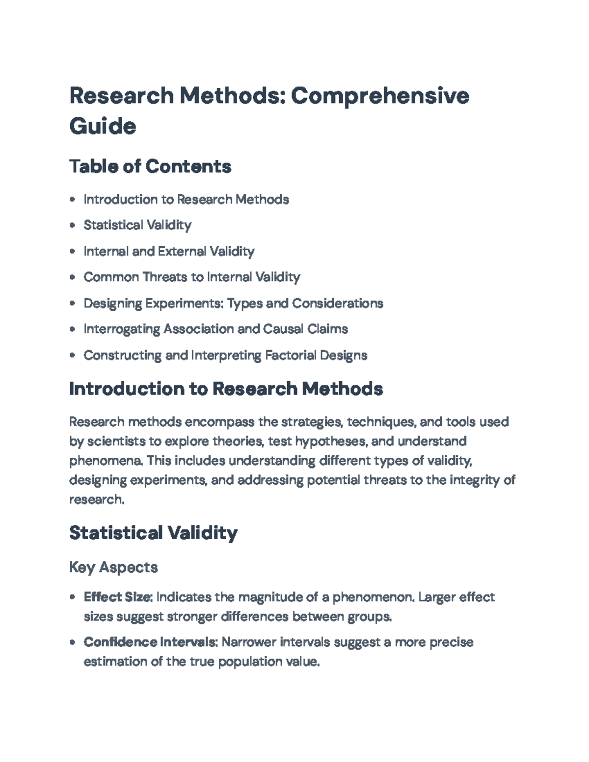 Research Methods: Comprehensive Guide to Validity and Experimental ...