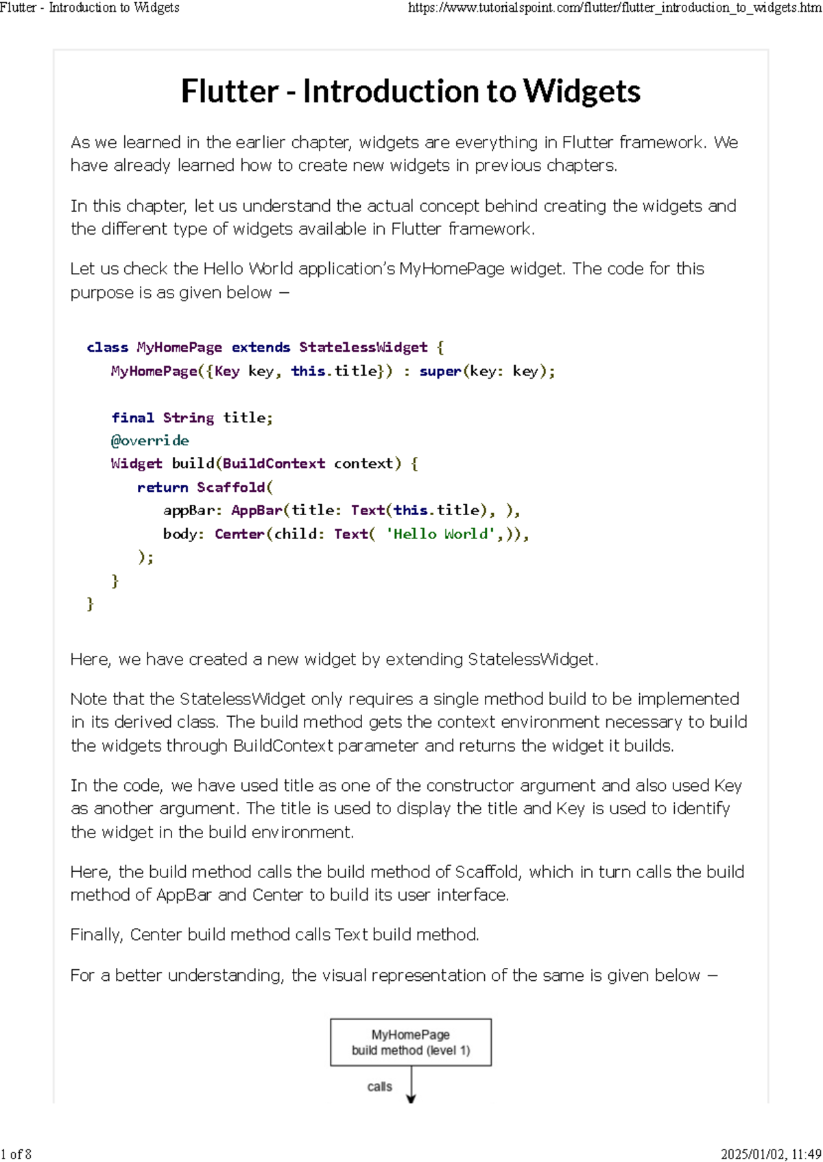 Flutter - Introduction to Widgets - We have already learned how to ...