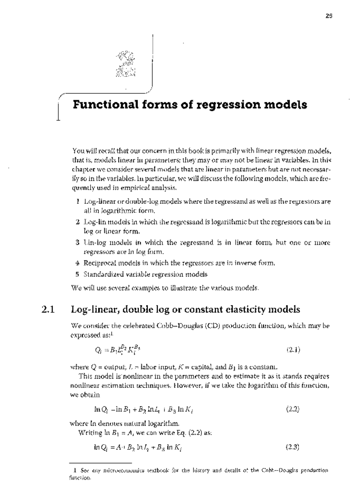 Functional Forms of Regression Models: Log-Linear, Lin-Log, and More ...