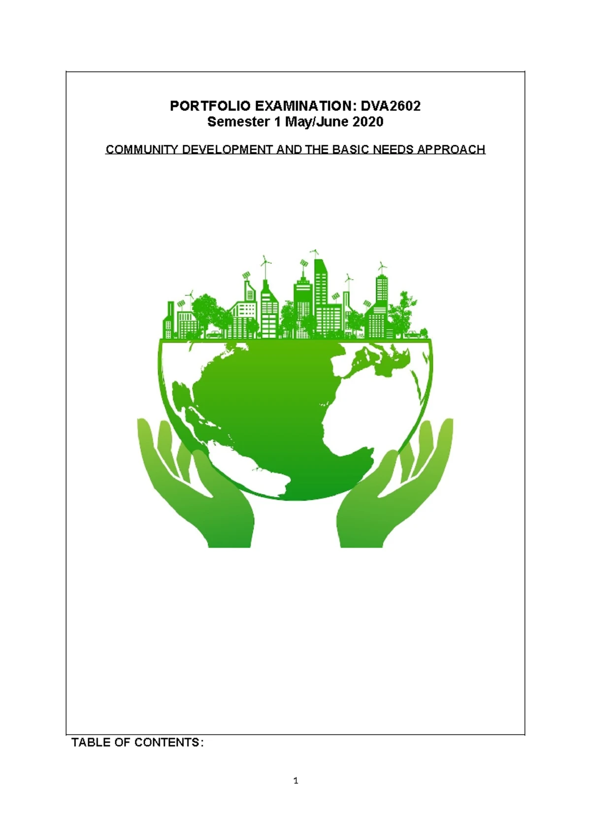 Sustainable Community Development Approaches: Assignment DVA2602 2023 ...