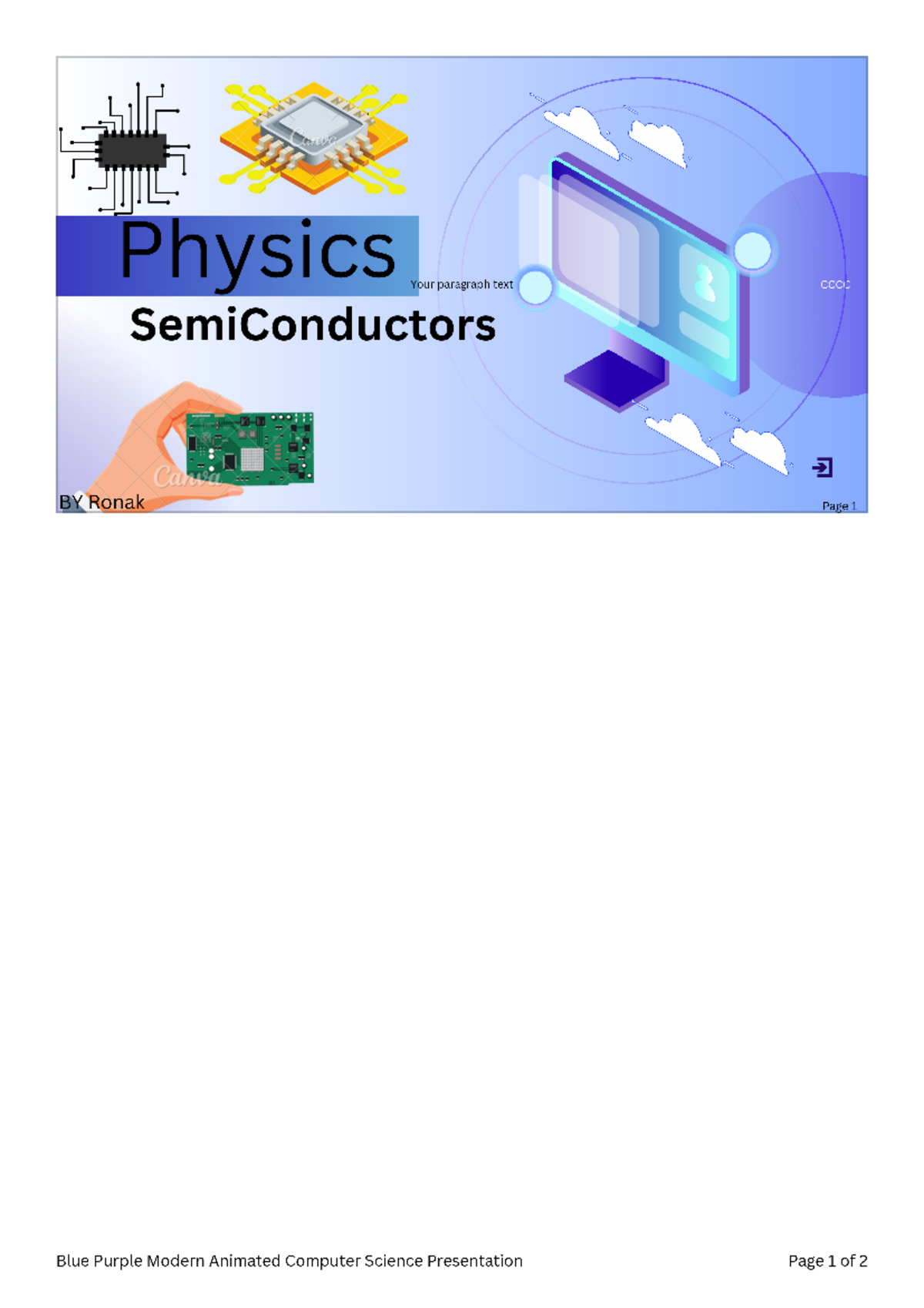 Blue Purple Modern Animated Computer Science Presentation - Physics SL ...