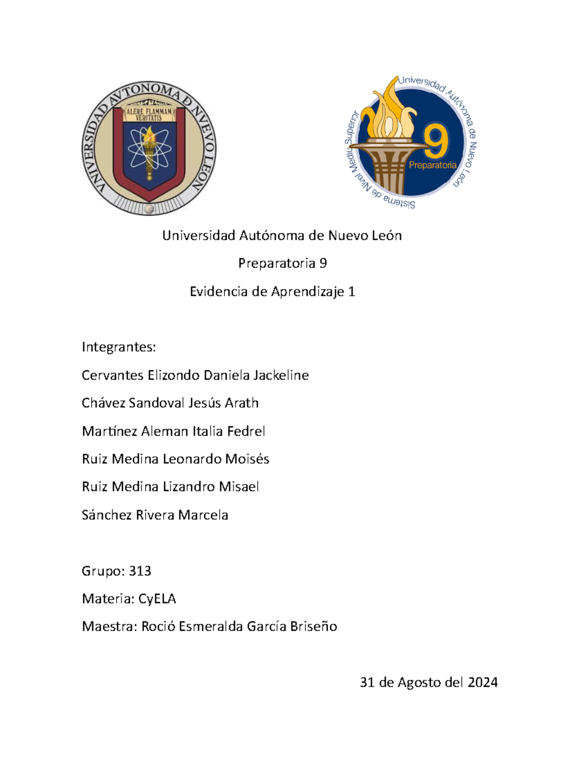Ev1 - Evidencia de aprendizaje etapa 1 - Universidad Autónoma de Nuevo ...