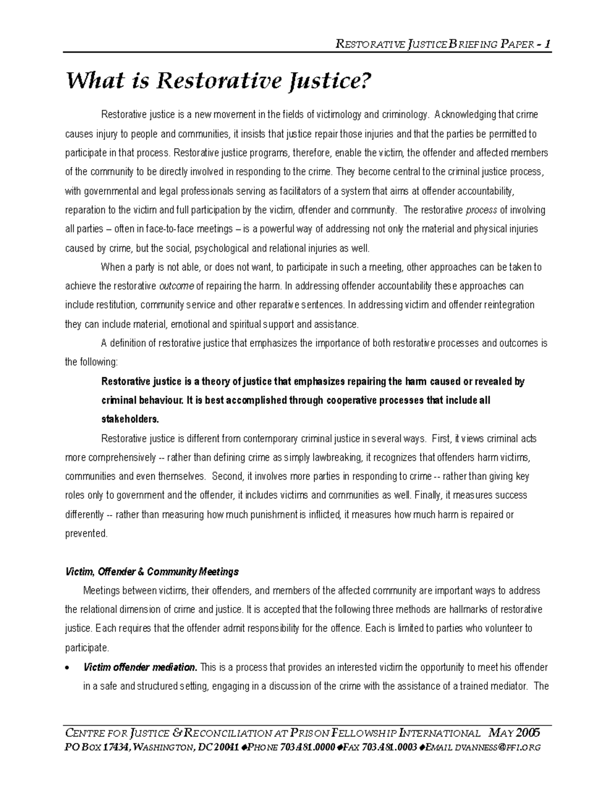 Restorative Justice Overview: Processes & Community Engagement - Studocu