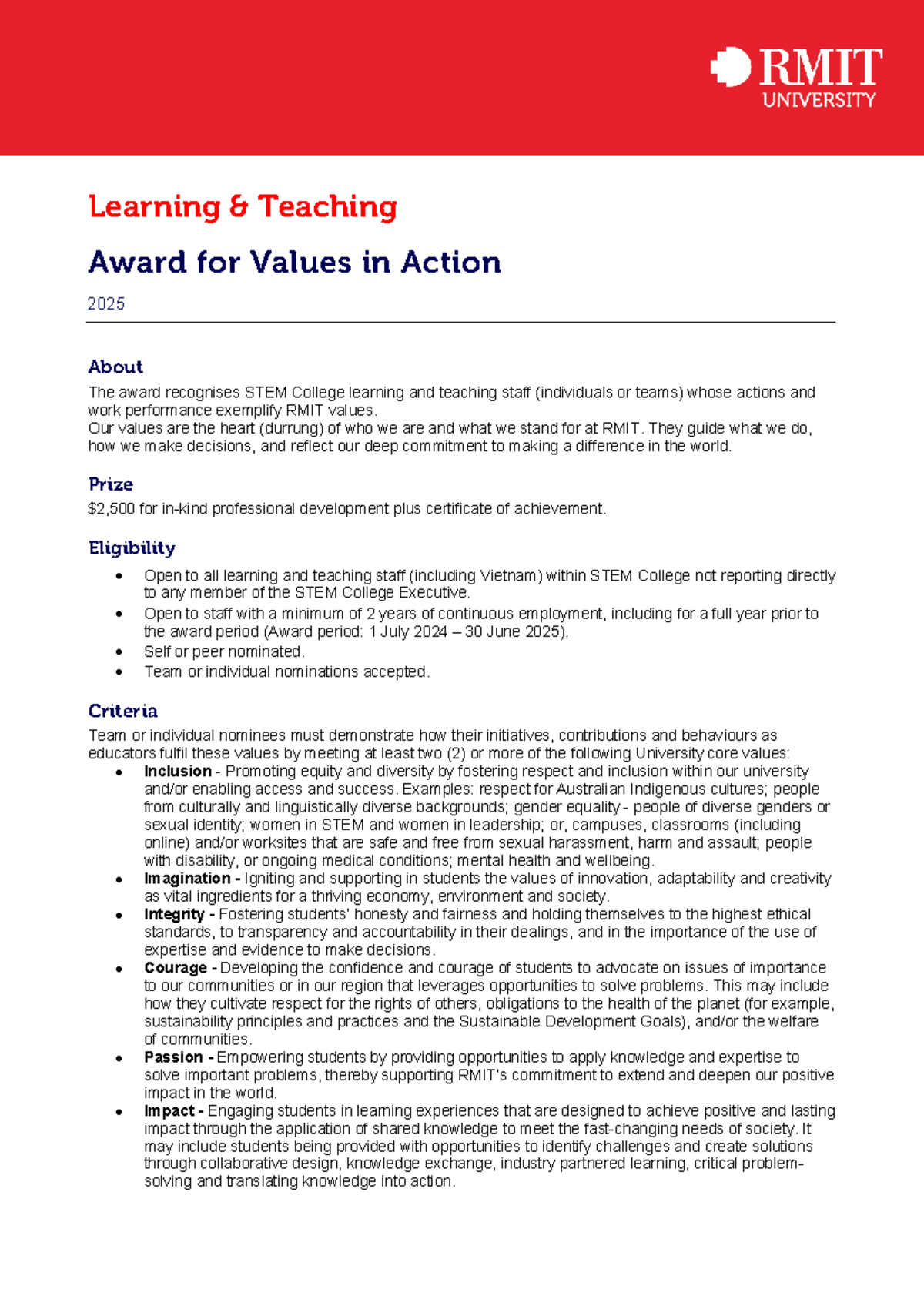 L&T Award for Values in Action 2025: Recognizing Excellence in STEM ...