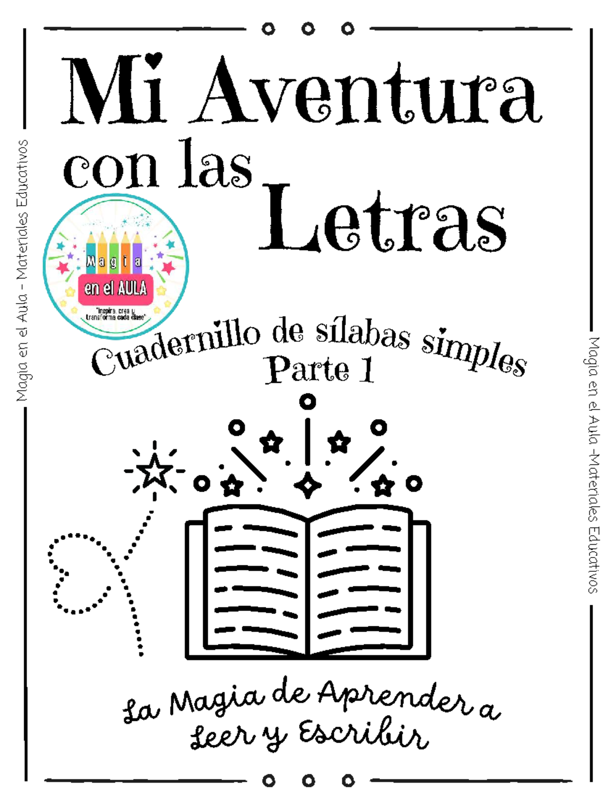 Mágia en el Aula - Cuadernillo Sílabas Simples Parte 1 - Document Preview