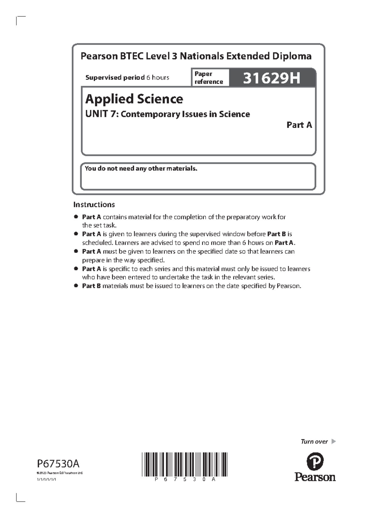 Applied-science-unit-7-january-2023-combined - Turn over Paper ...