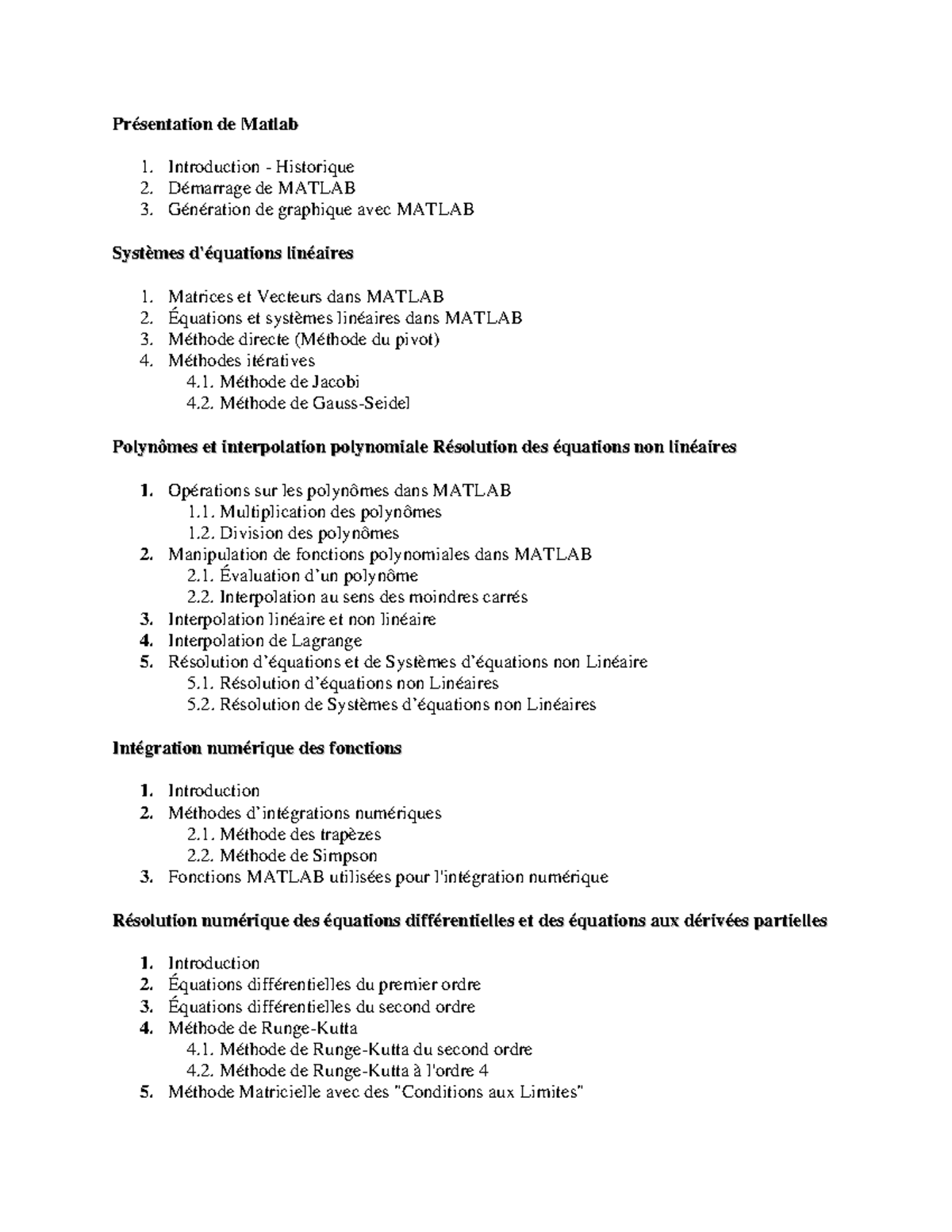 MATLAB Course Notes - Introduction to Graphs and Equations (MATLAB 101 ...