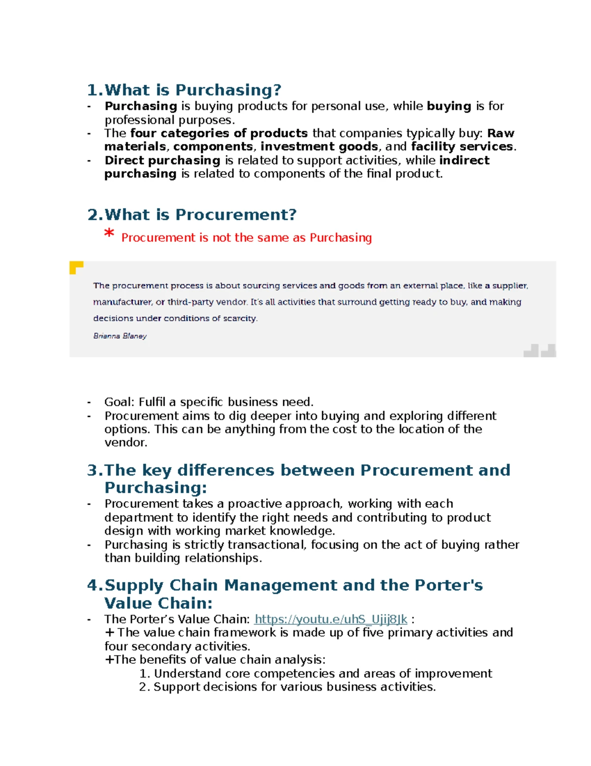 Purchasing and Supply Chain Management (PSC 101) - Strategic