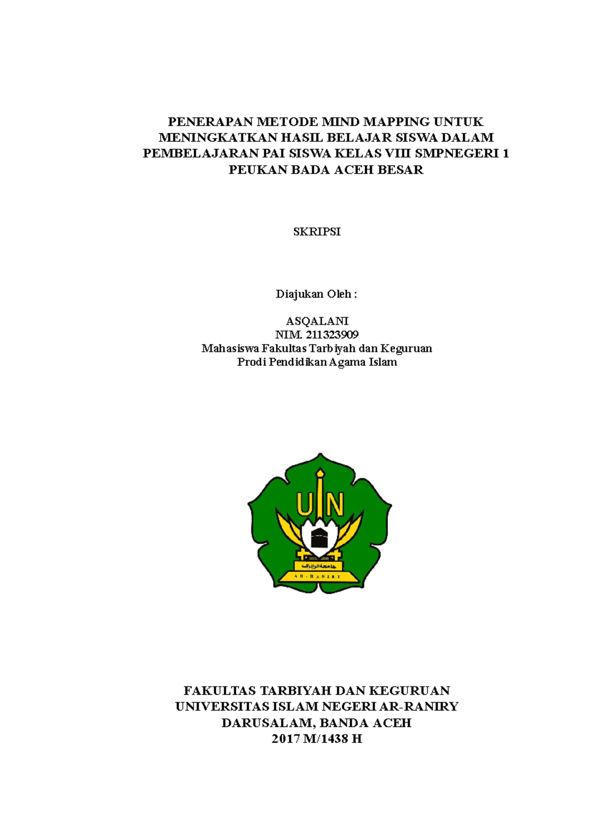 Penerapan Mind Mapping untuk Tingkatkan Hasil Belajar PAI Kelas VIII ...