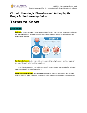 Pharm II M9 - mod 9 - NUR 3251 Pharmacology for Nurses II Module 9 ...