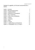 Notater til Logistikk (Bør kunne-kolonnen, Kap. 1-12)